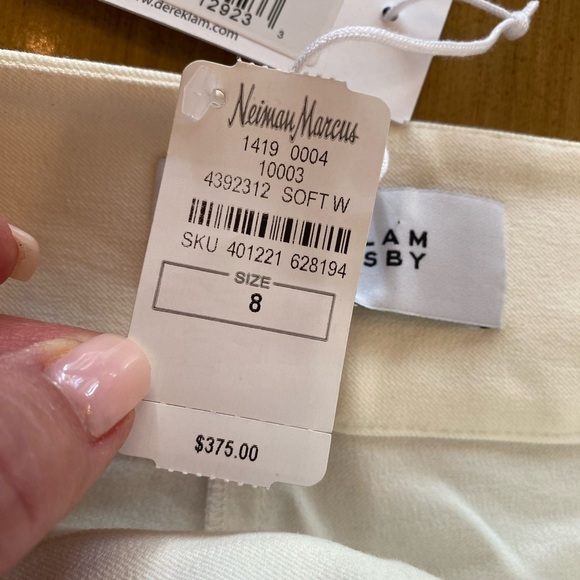 Derek Lam Women’s White Maeve Slit Hem Flare Long New size 8 Pants - Picture 10 of 16